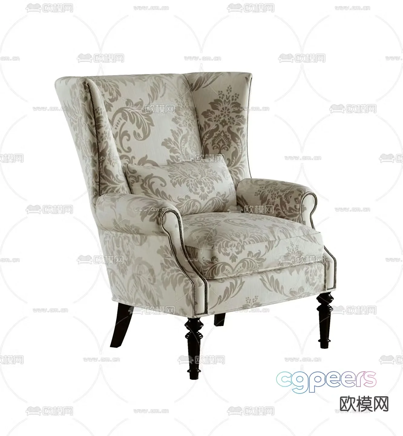 American leisure chair 3d model