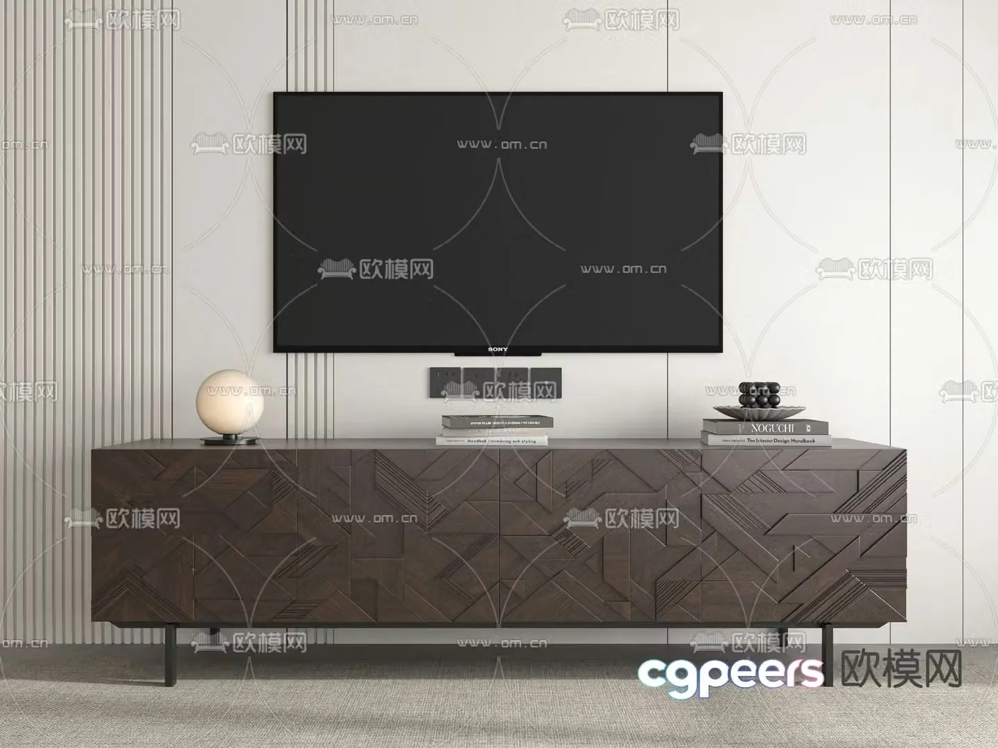 Modern TV cabinet 3d model