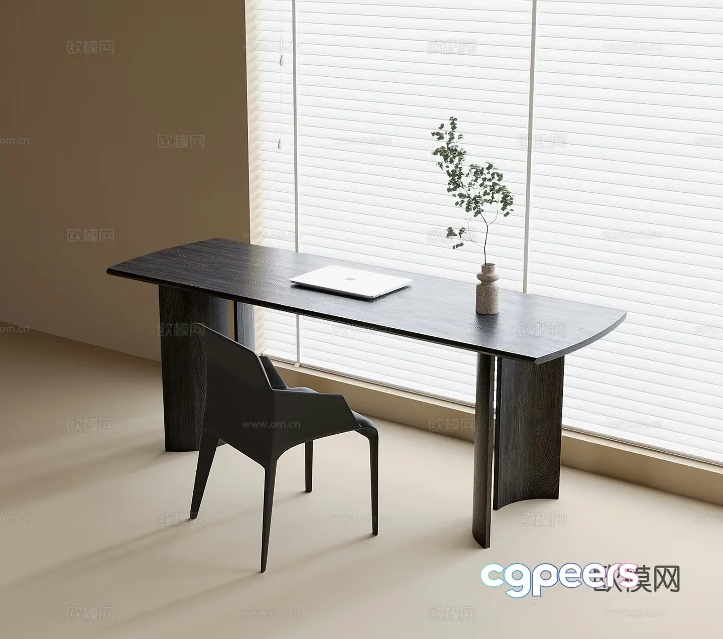 Modern desk chair desk chair 3d model