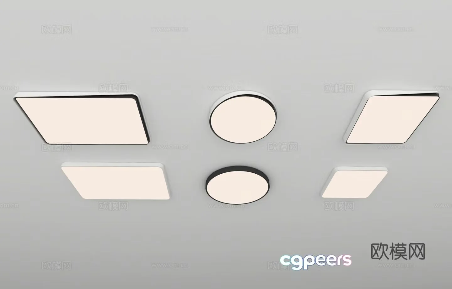 Living room ceiling light 3d model