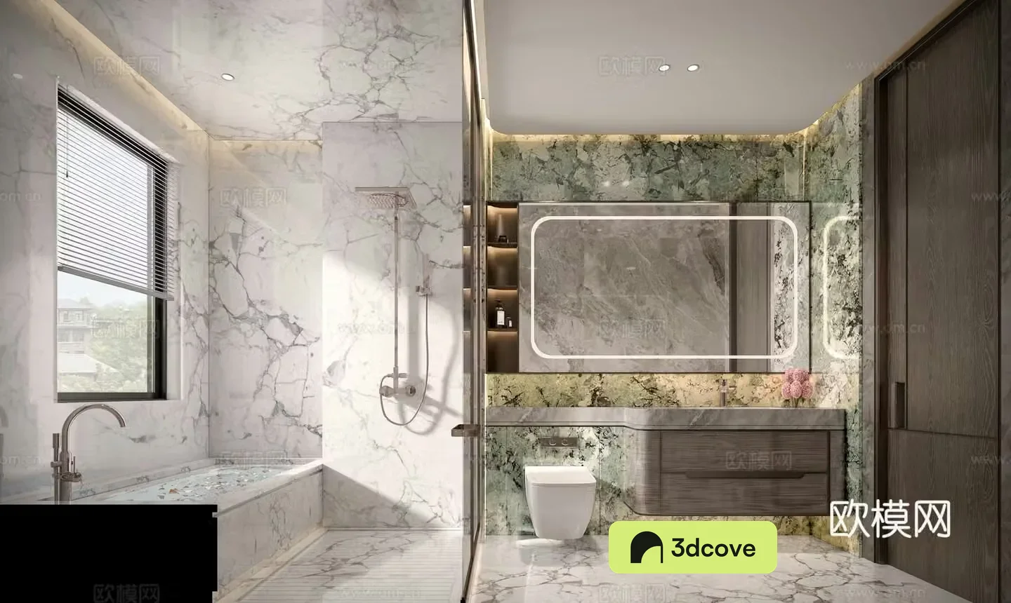 Modern villa bathroom