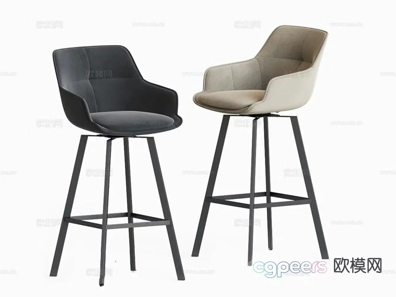 Modern bar stool bar stool bar stool 3d model
