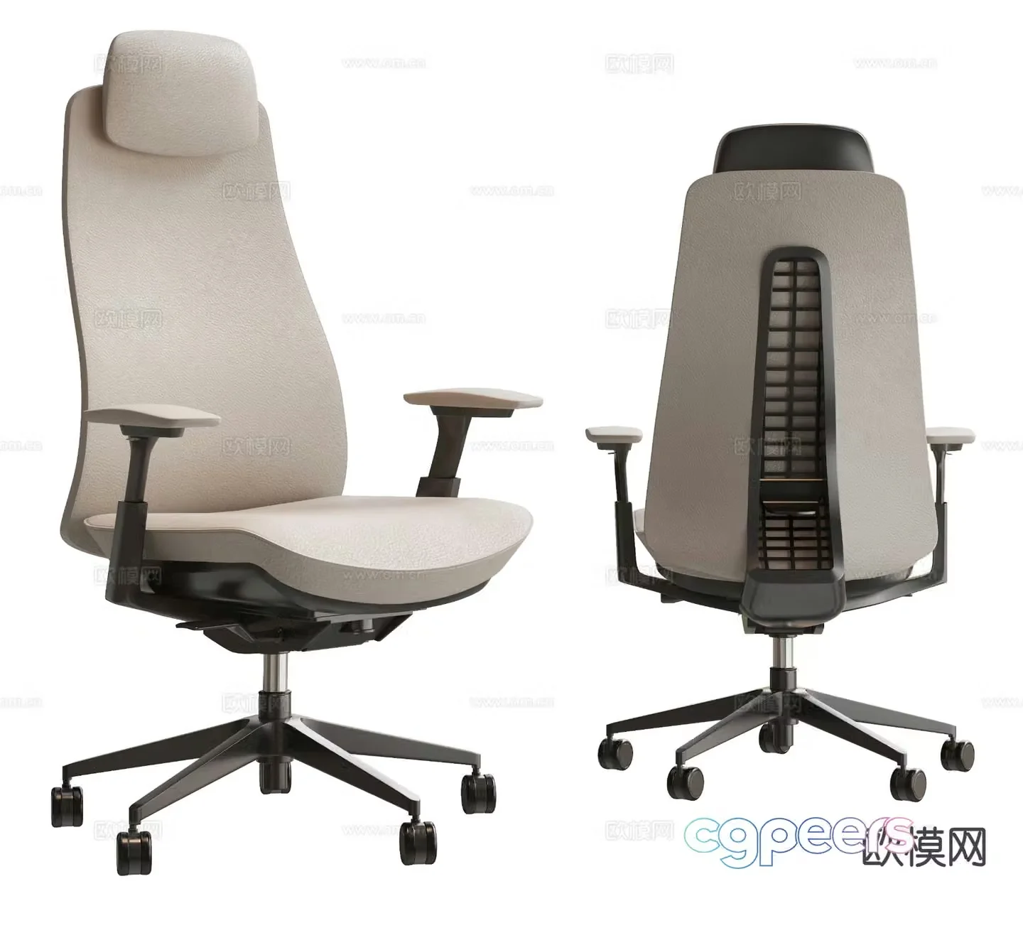Modern office chair swivel chair 3d model