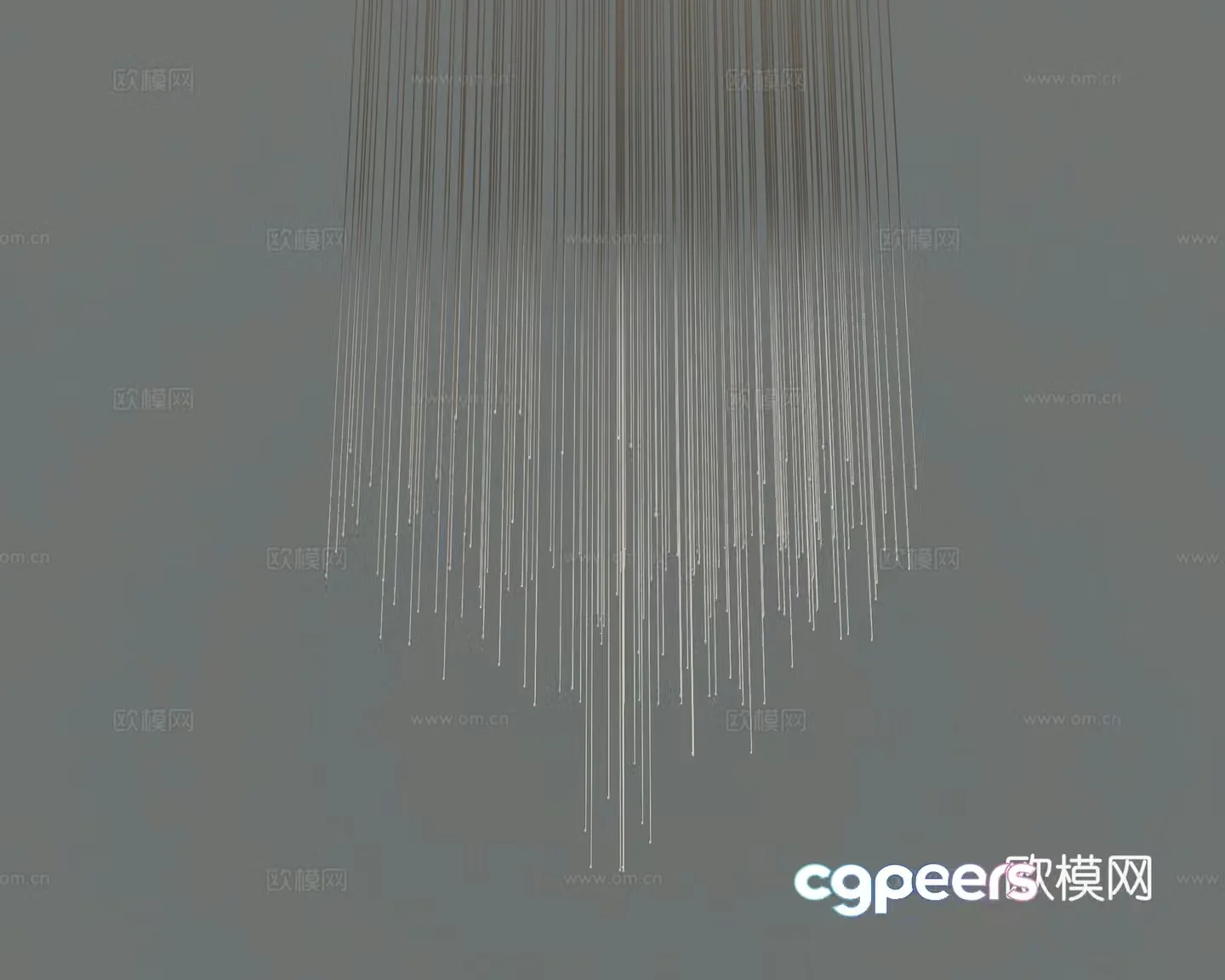Modern chandelier 3d model