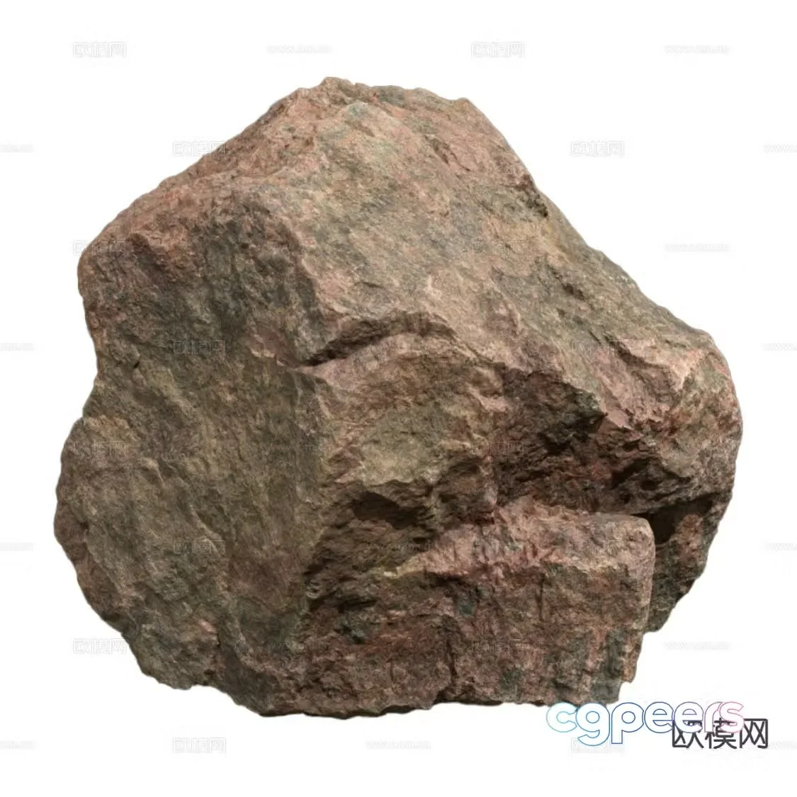 modern rock granite 3d model
