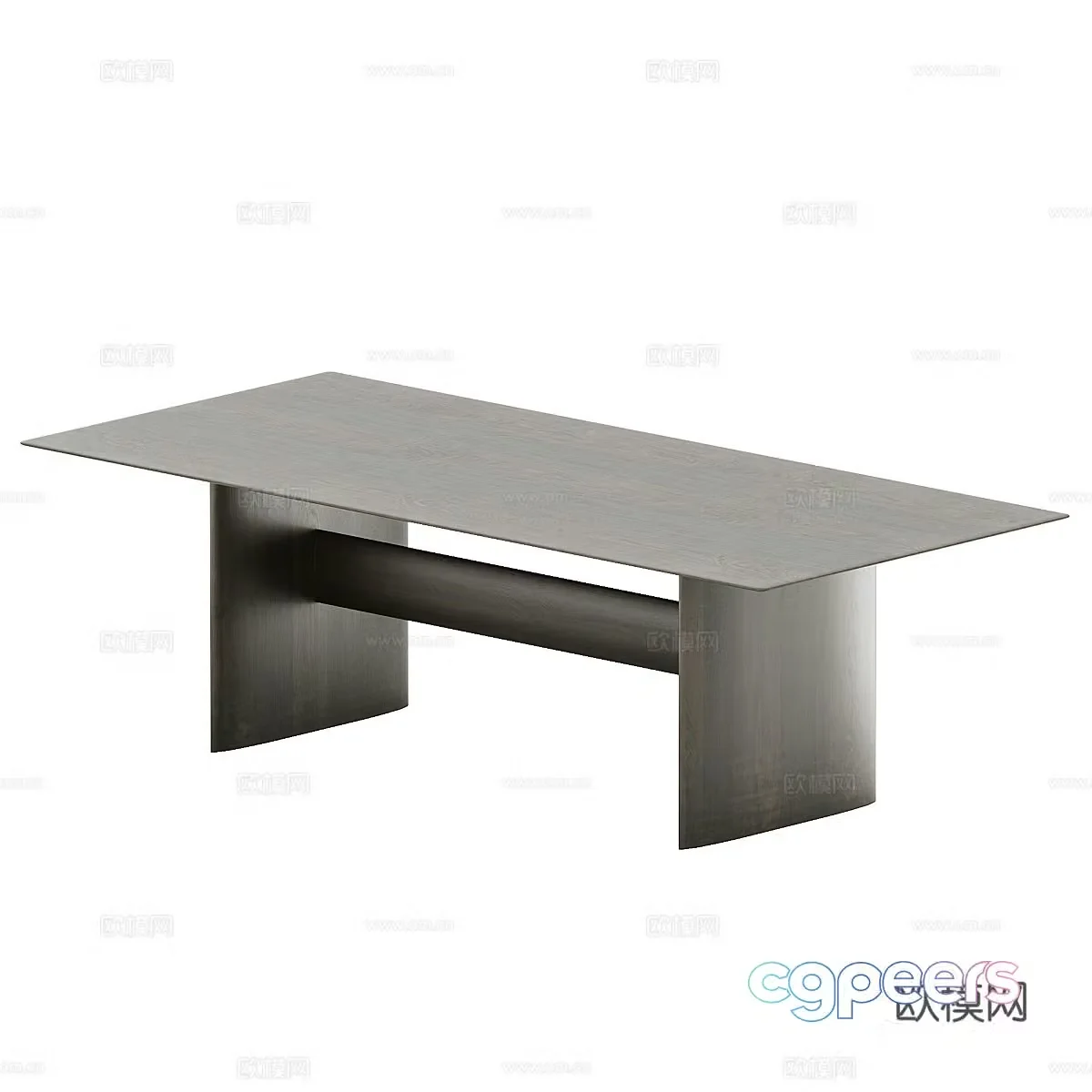 Solid wood dining table Wasabi style dining table Square table Long table Wooden table Negotiation table Garden table Outdoor 3D model