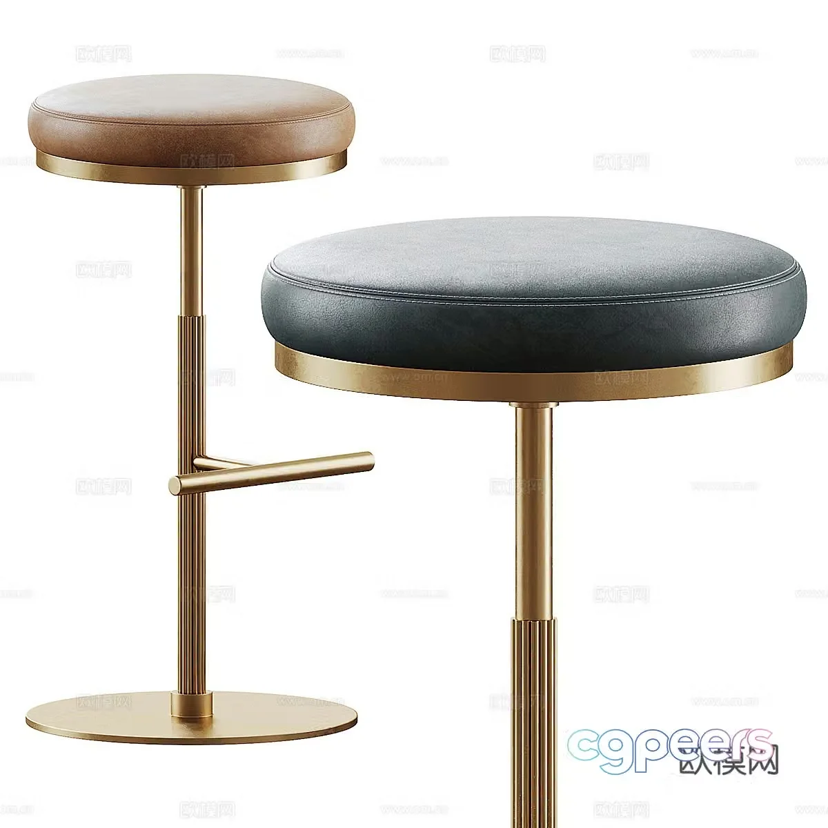Modern light luxury Wardell barrest 3D model