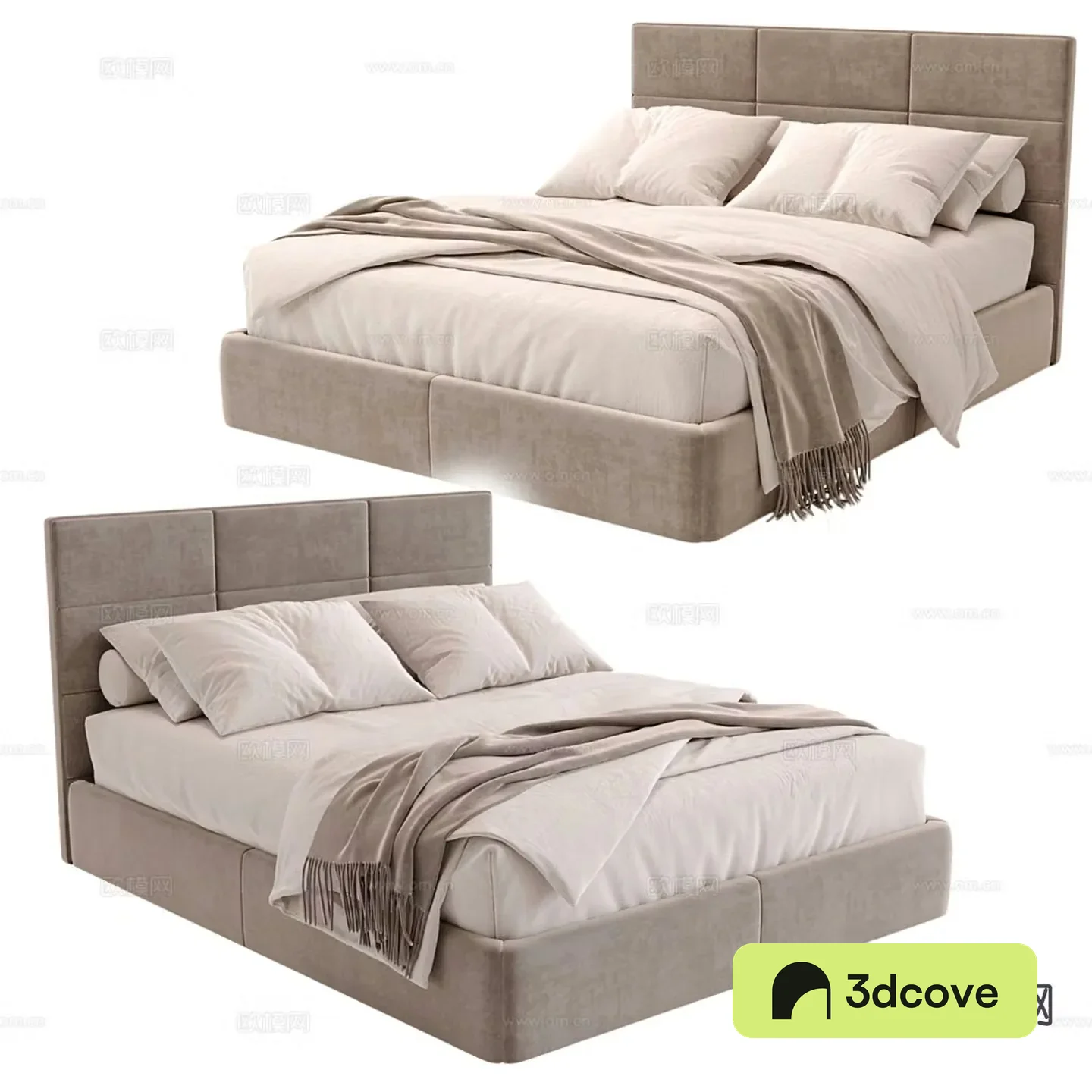 Modern double bed