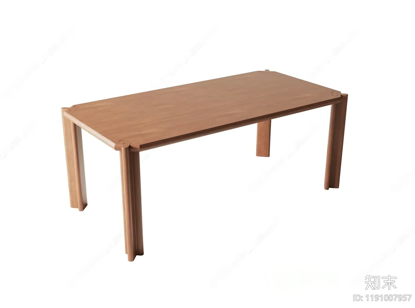 Simple Wooden Table 3D Model – 3620 – CORONA Render