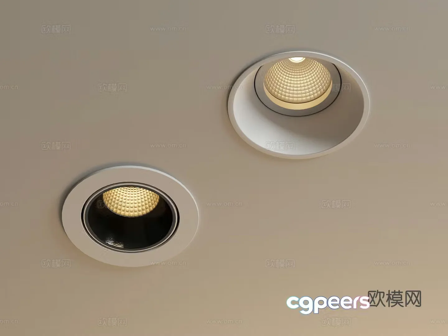 Spotlight Downlight 3D Model