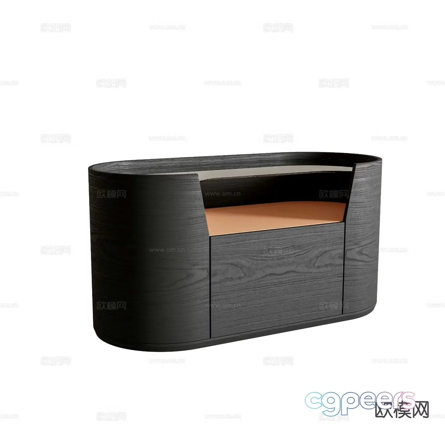Modern bedside table 3d model