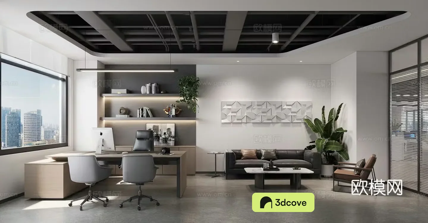 Modern manager’s office supervisor office