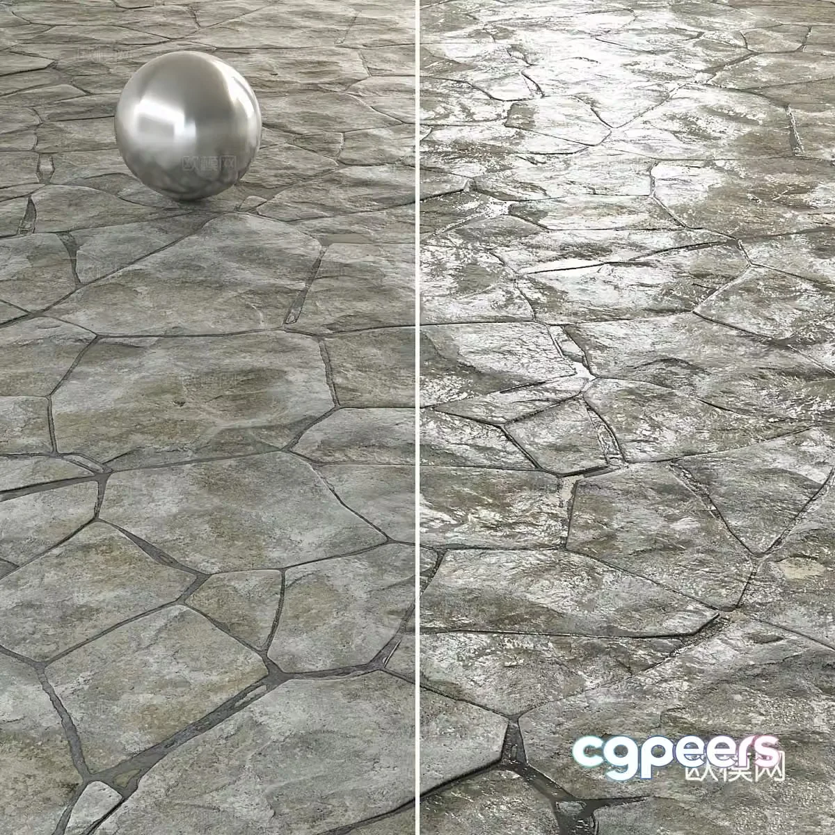 Garden floor tiles outdoor floor tiles landscape floor tiles cement bricks retro floor tiles antique bricks stone 3d model