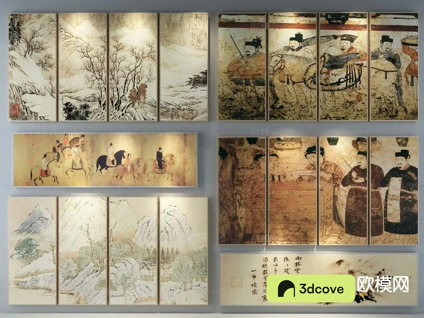 New Chinese style decorative painting figure painting hanging painting