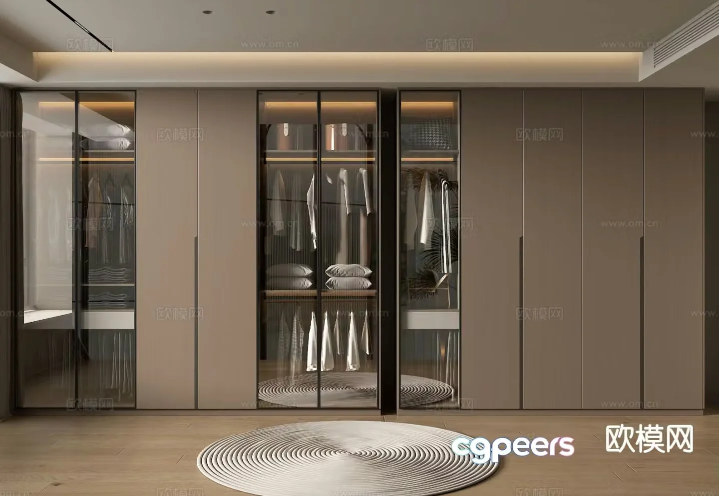 Modern wardrobe 3d model
