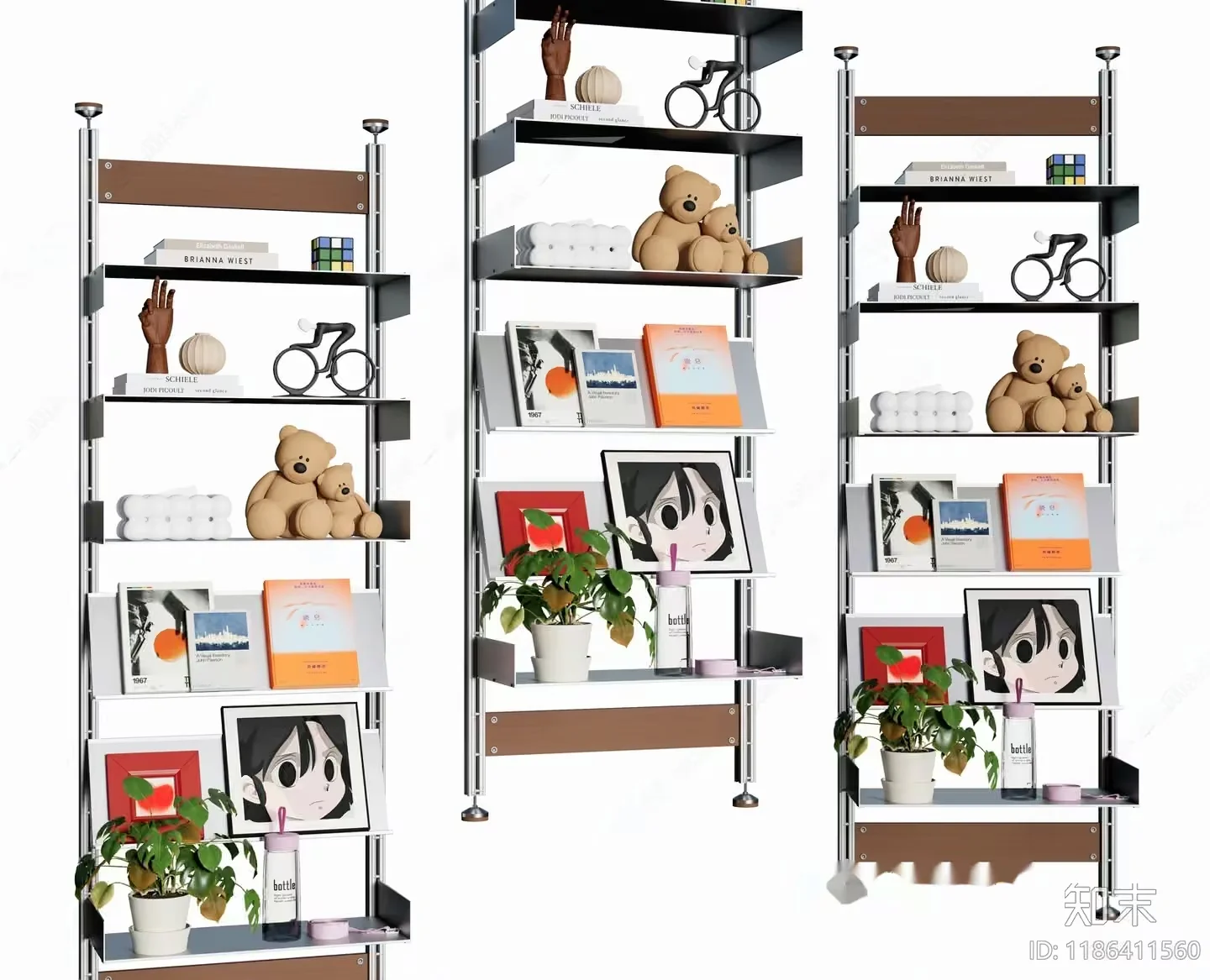 Modern Shelving Unit 3D Model – 14874 – VRAY Render