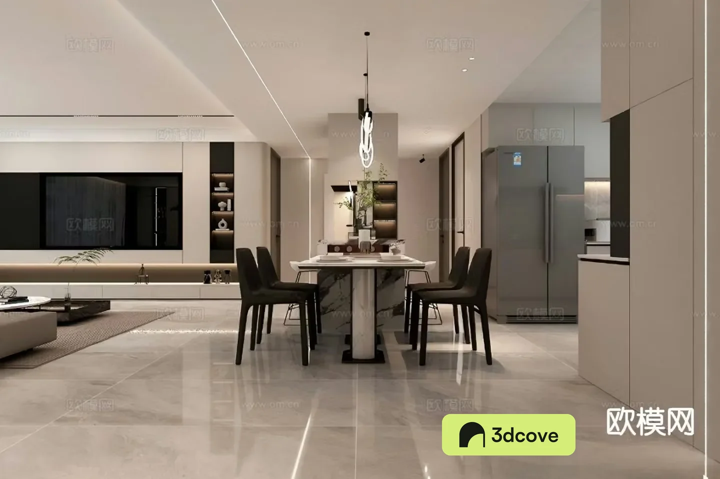 Light luxury restaurant