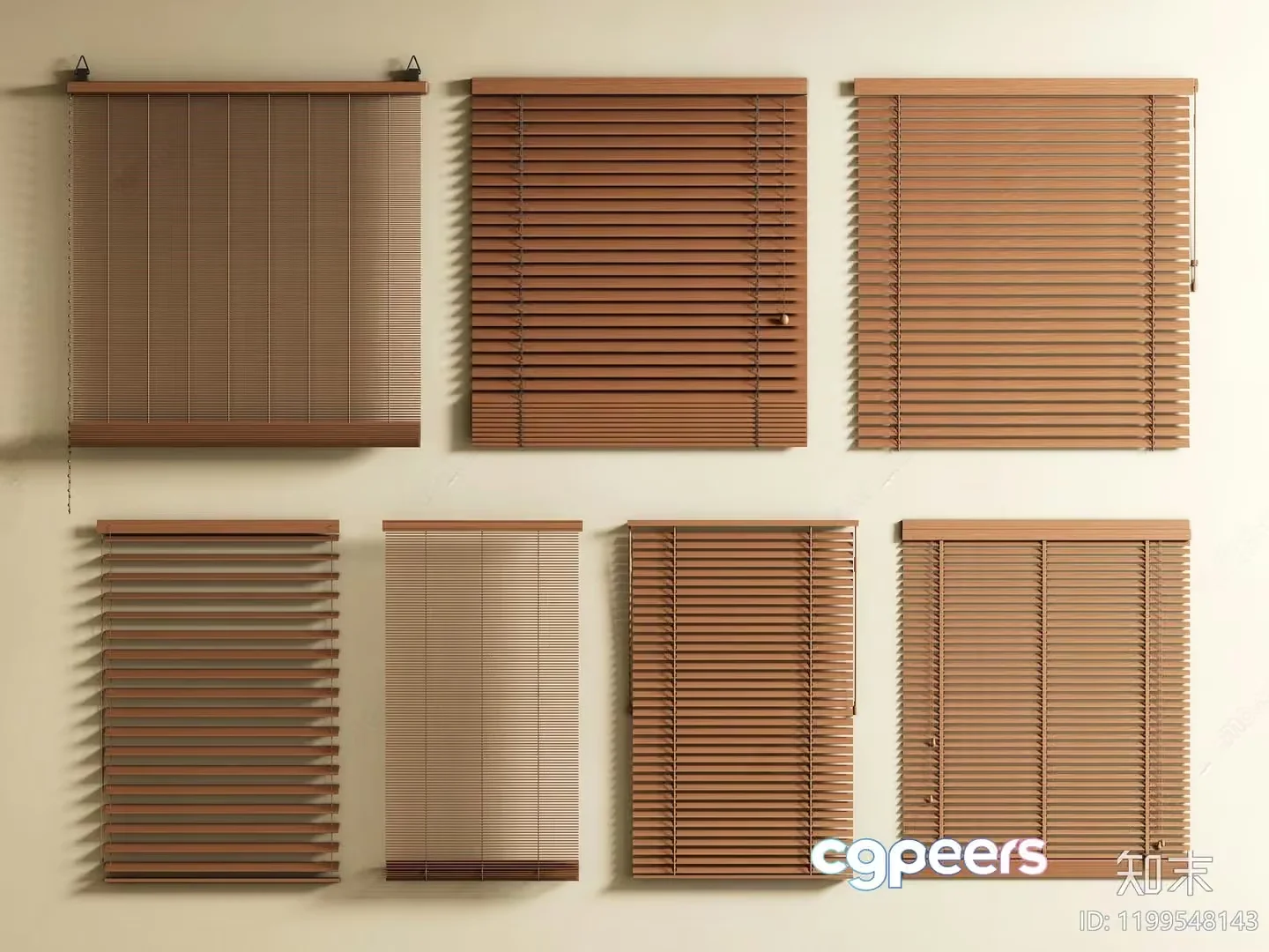 A Collection Of Blinds 3D Model – 23098 – VRAY Render