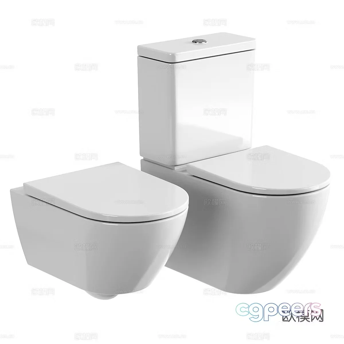 Toilet toilet 3d model