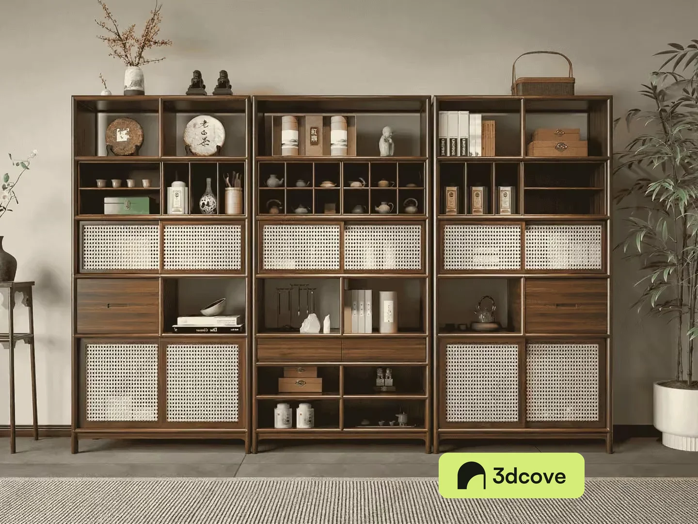 Wooden Shelving Unit