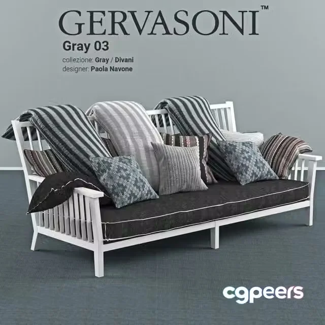 3ds Max Free – Gervasoni Gray 03 divani
