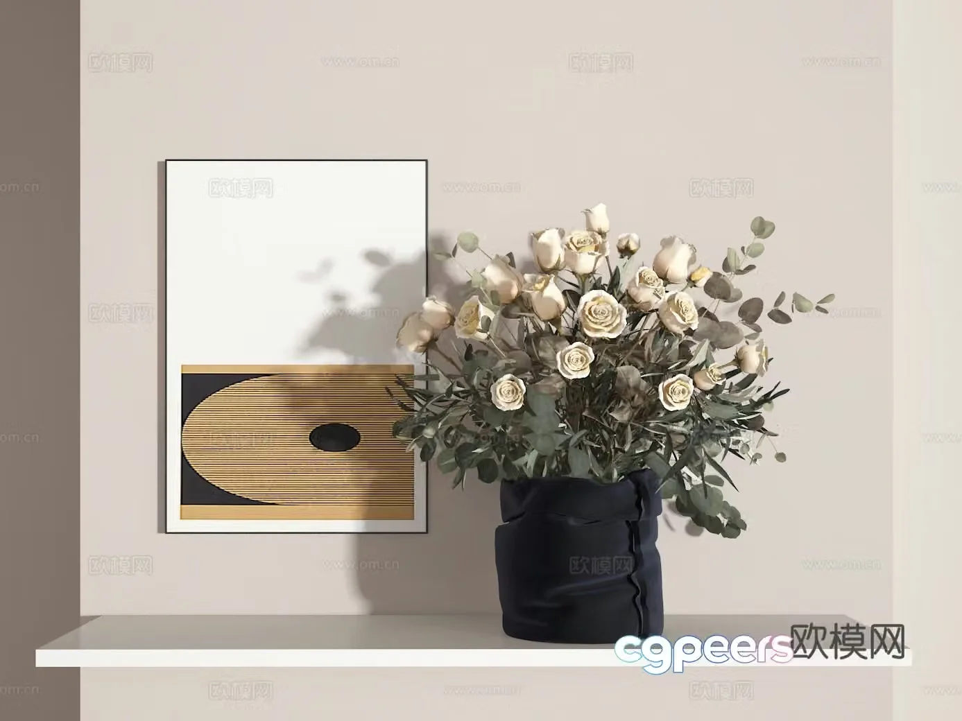 Flower art 3d model