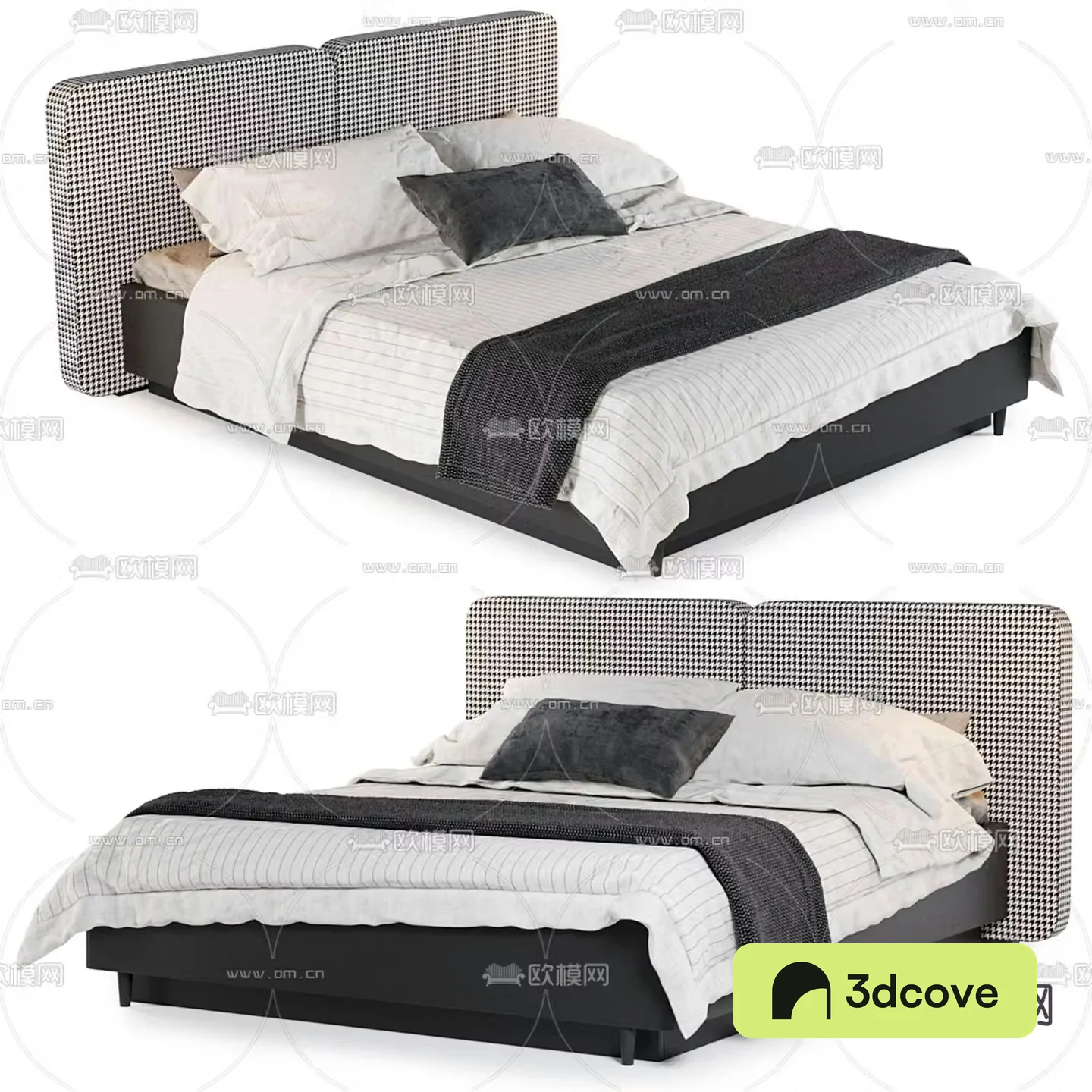 Modern double bed