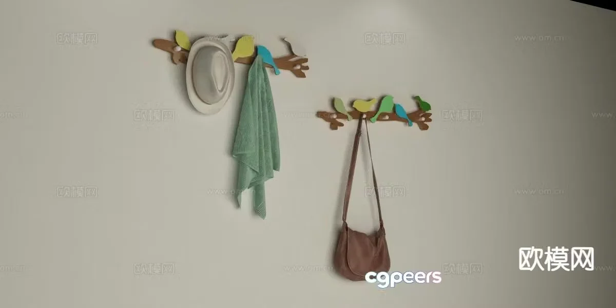 clothes hook clothes hanger 3d model