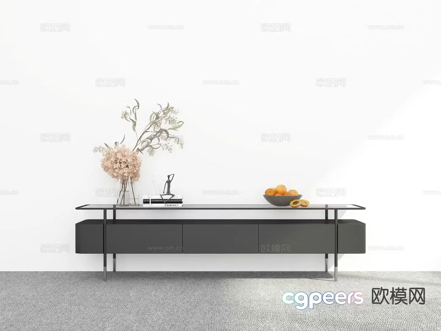 Modern TV cabinet 3d model
