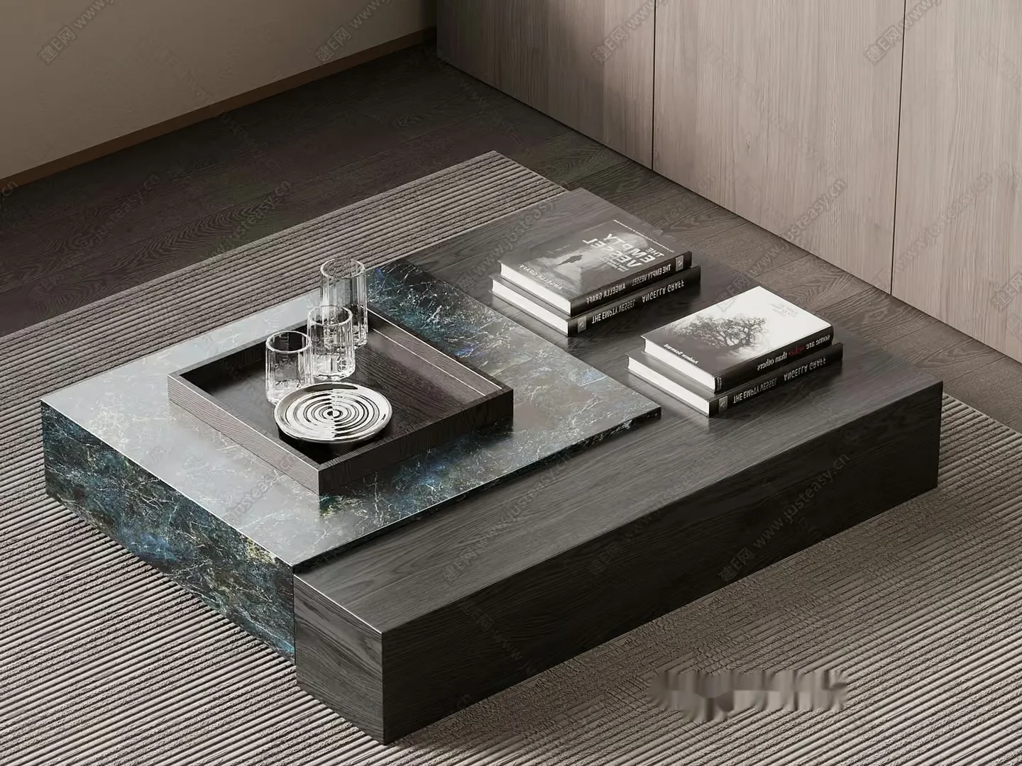 Modern Living Room 3D Model – 11453 – VRAY Render