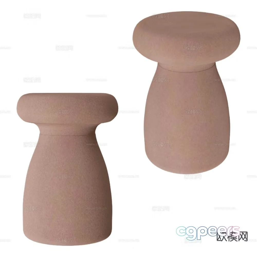 Serralunga Stool Low Stool Sofa Stool 3d model