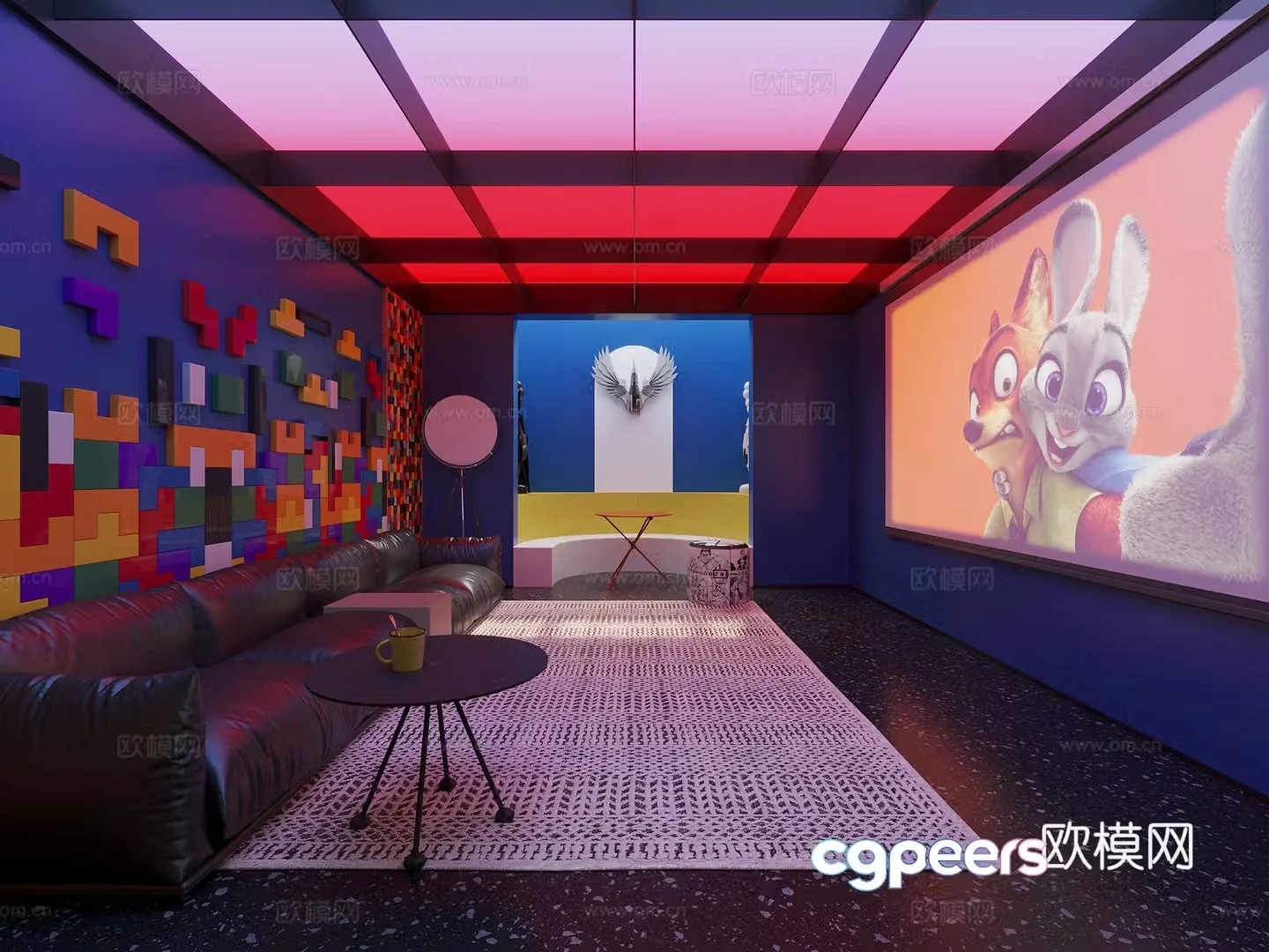Memphis Audio and Video Studio 3D Model
