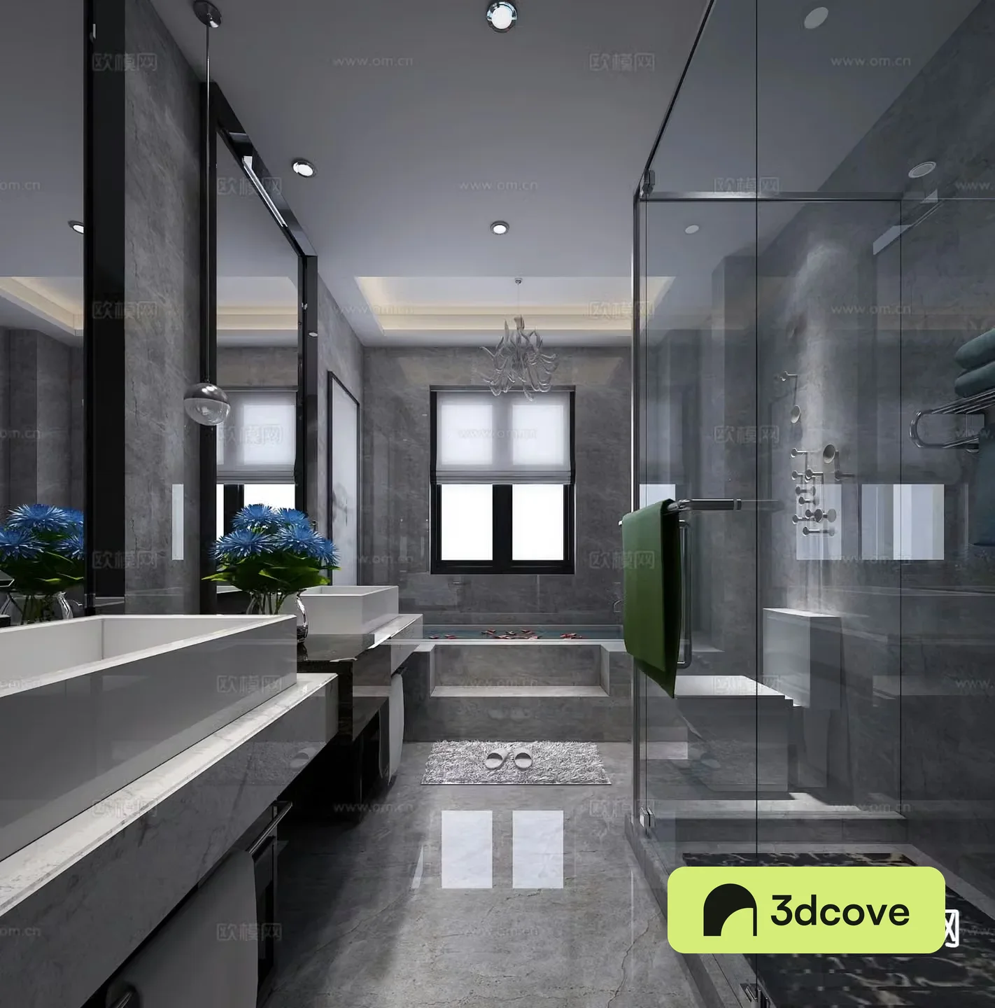 Modern bathroom toilet