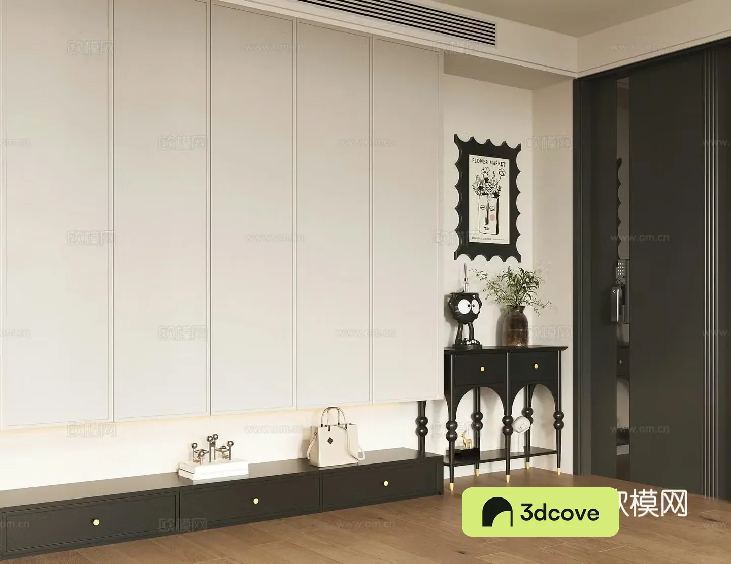 Modern home entrance shoe cabinet side cabinet decorative cabinet