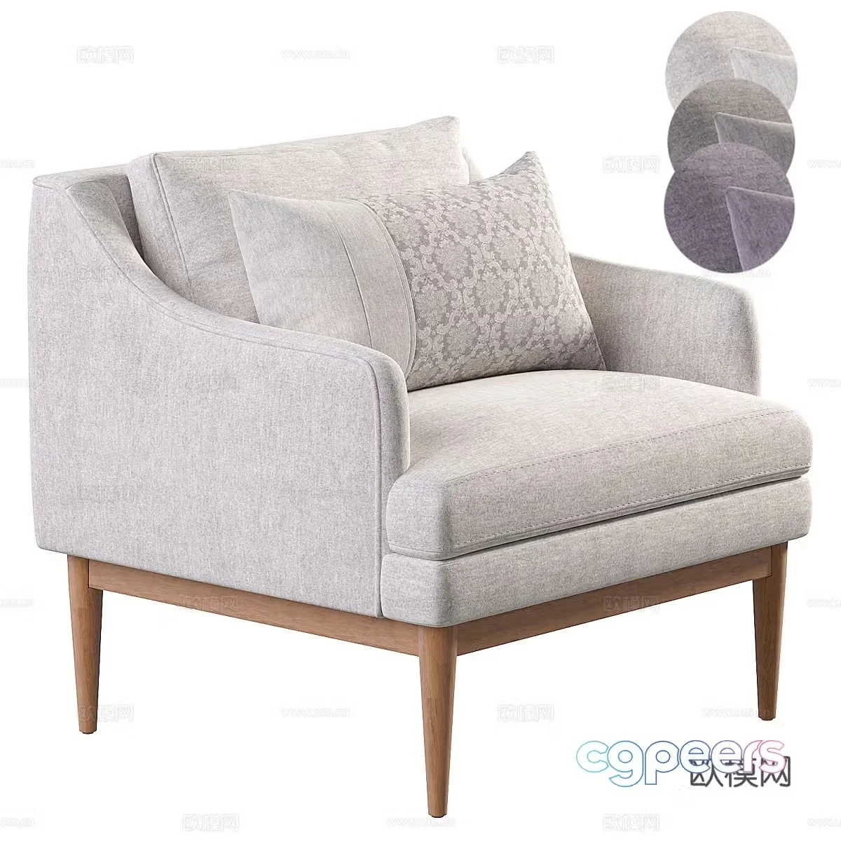 New Chinese casual sofa 3D model