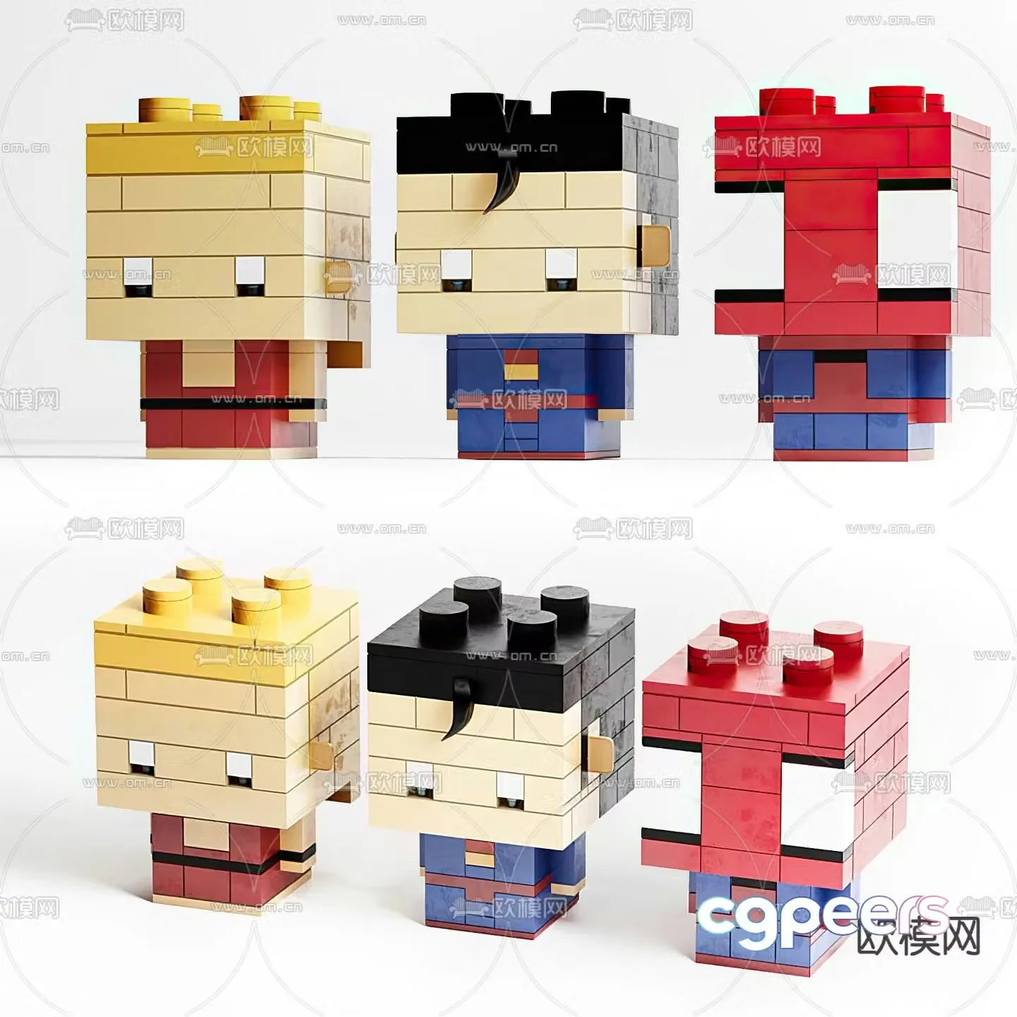 Building Block Toy Marvel Figure 3D Model