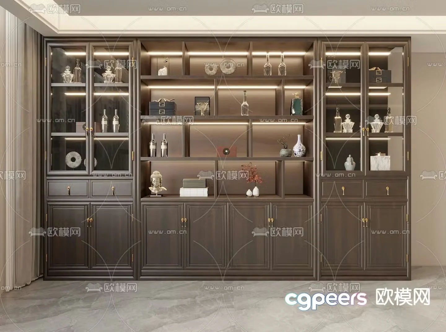 New Chinese wine cabinet 3D model