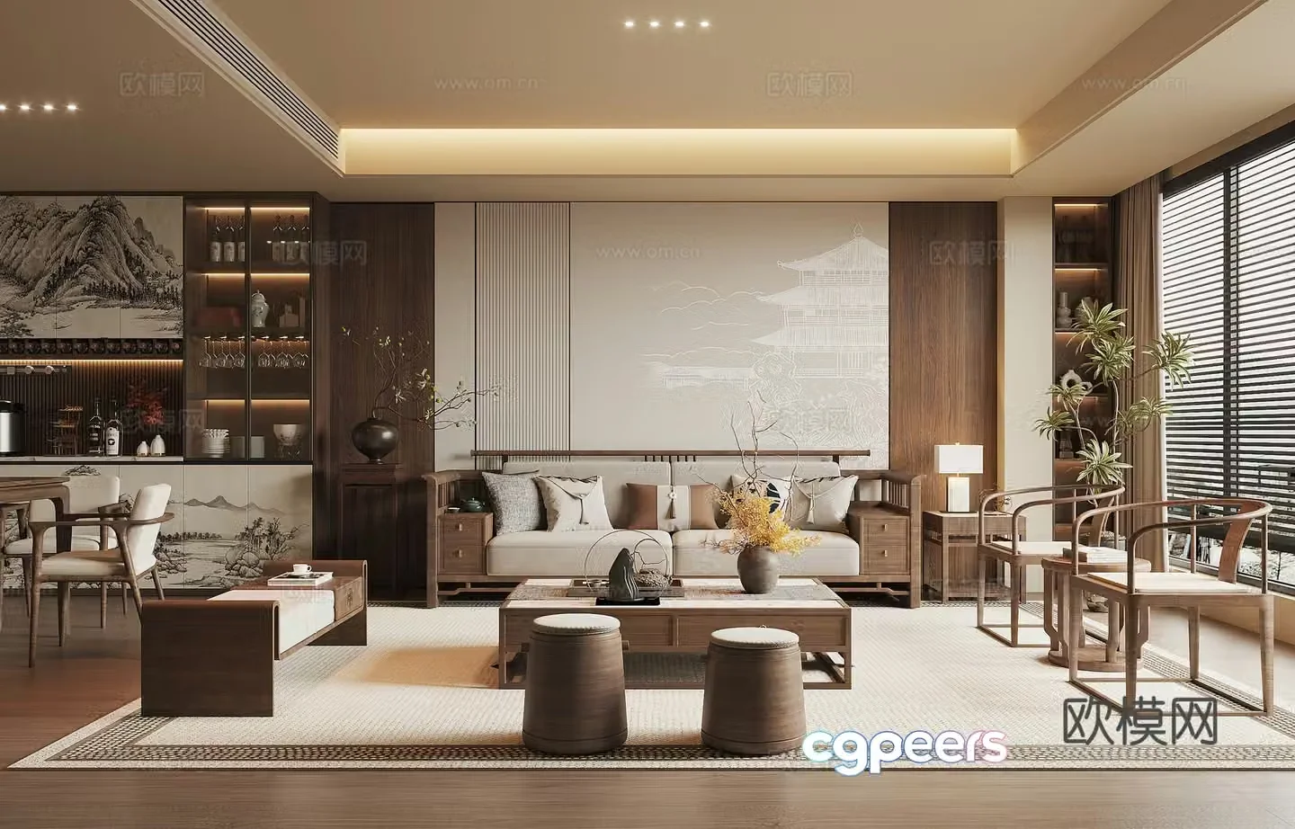 Song style restaurant 3D model