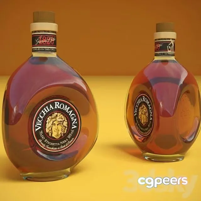 3ds Max Free – Italian cognac Vecchia Romagna