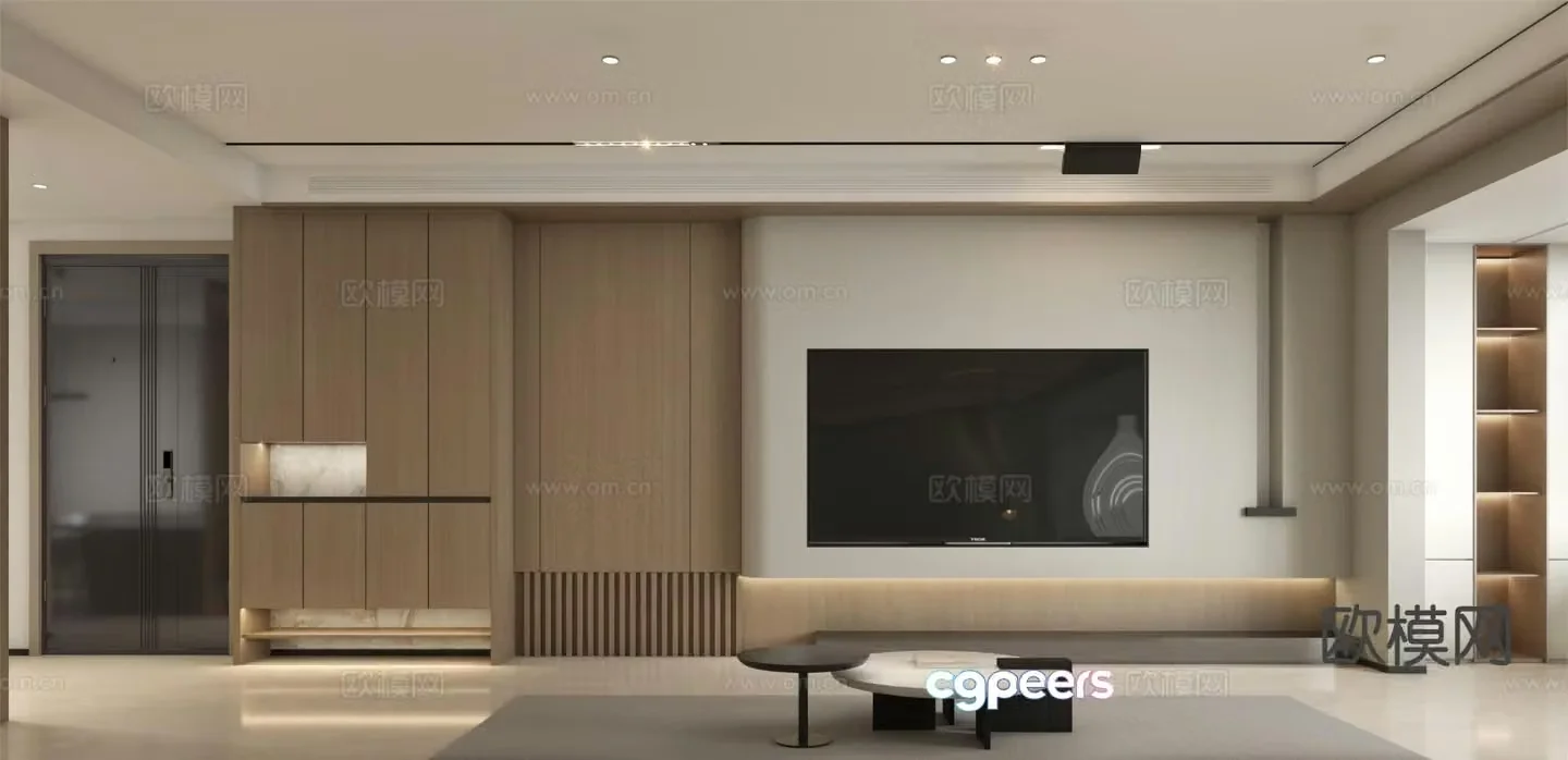 Modern guest restaurant 3d model