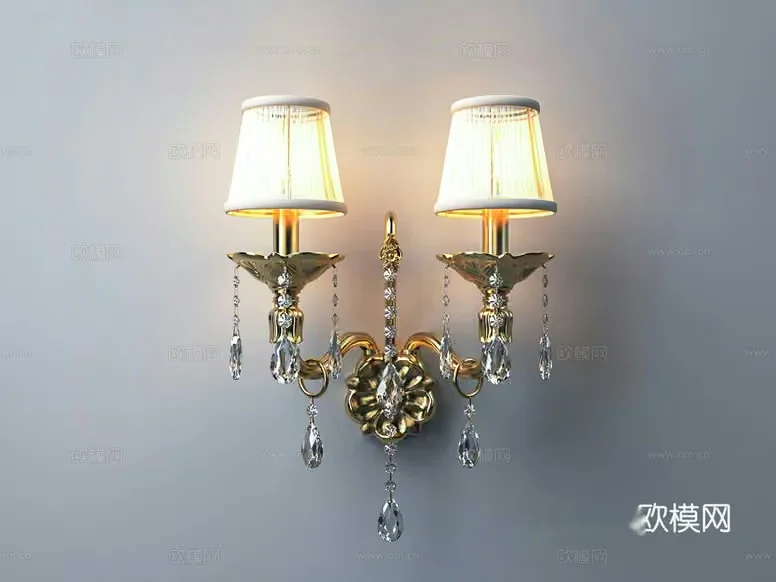 Gold Light Fixture 3D Model – 11742 – VRAY Render