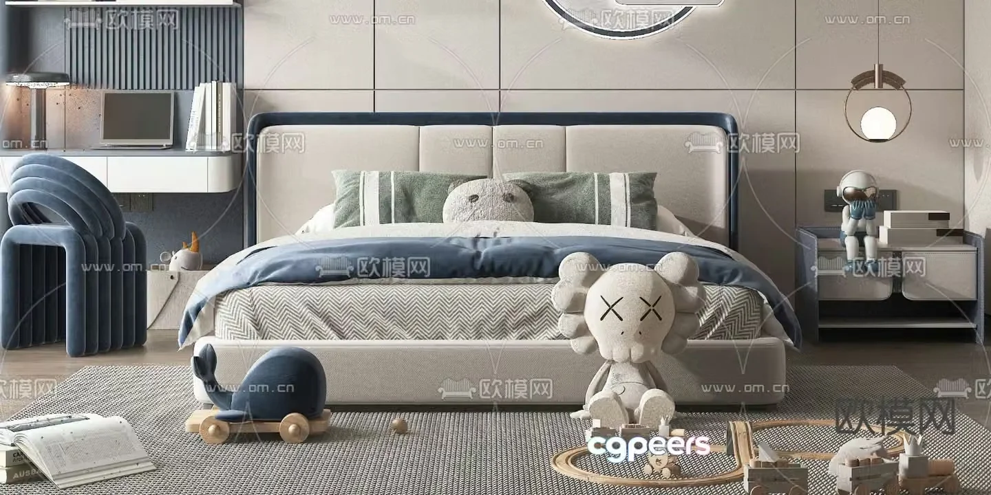 children’s bed child’s bed 3d model