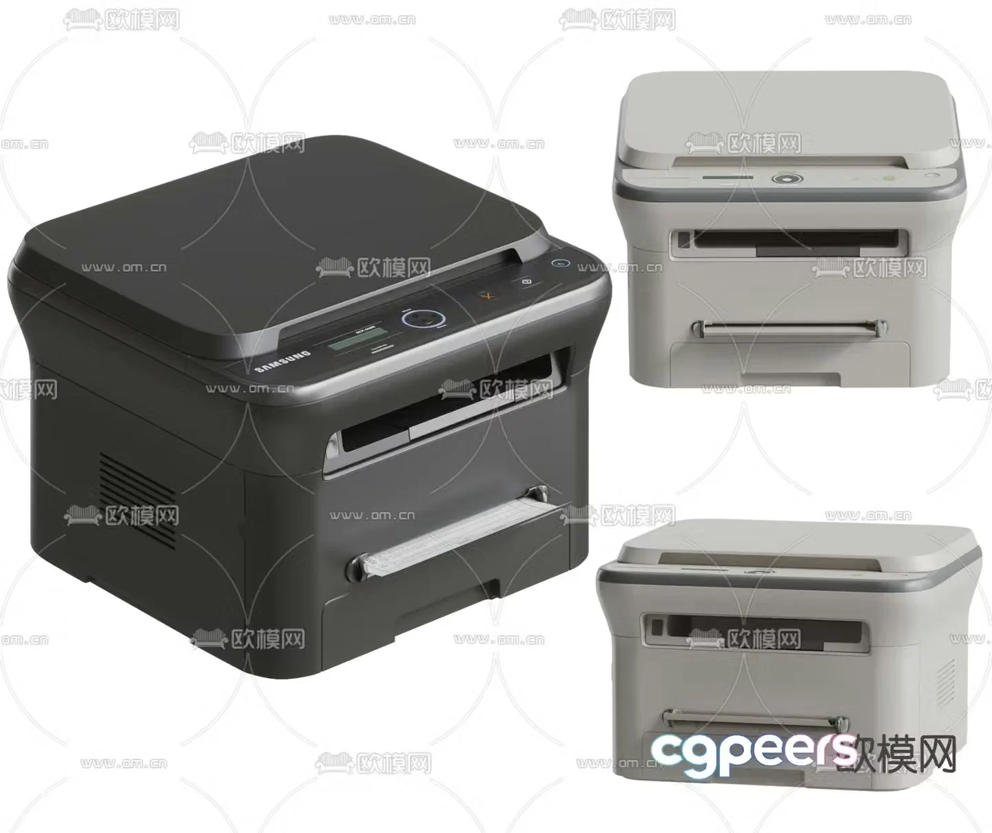 printer scanner copier 3d model