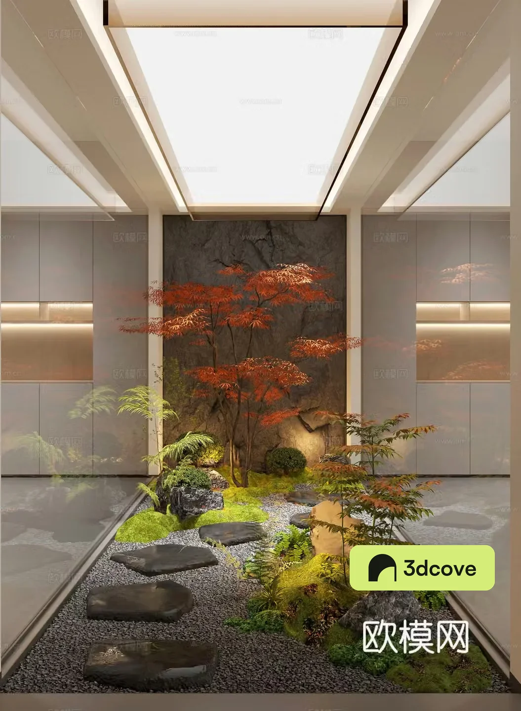 Modern plant landscape