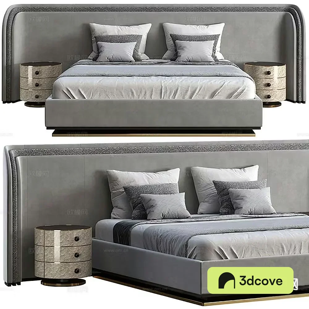 Modern double bed