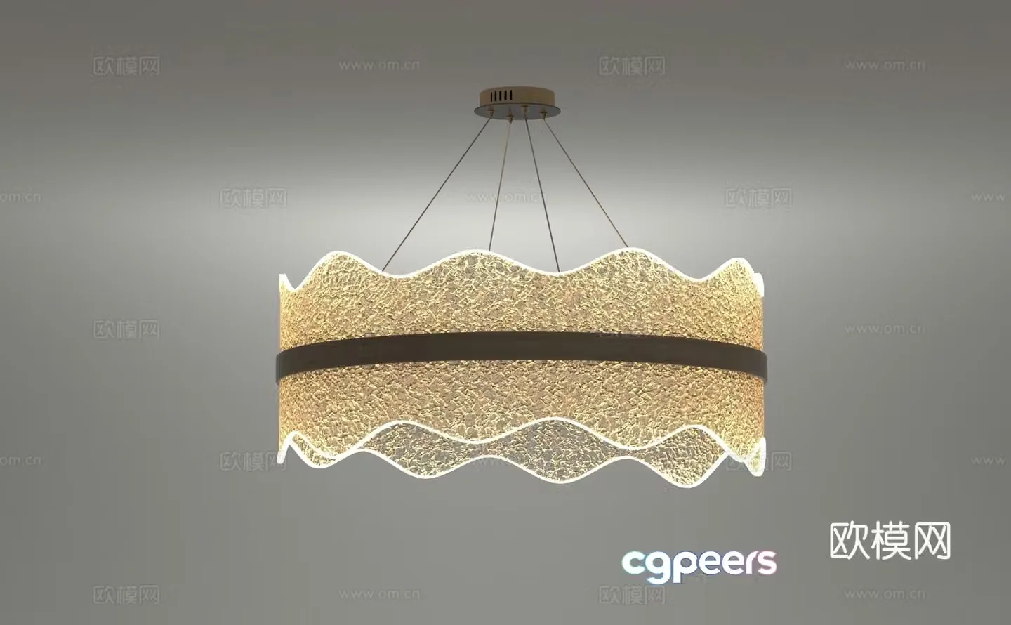 Modern chandelier 3d model