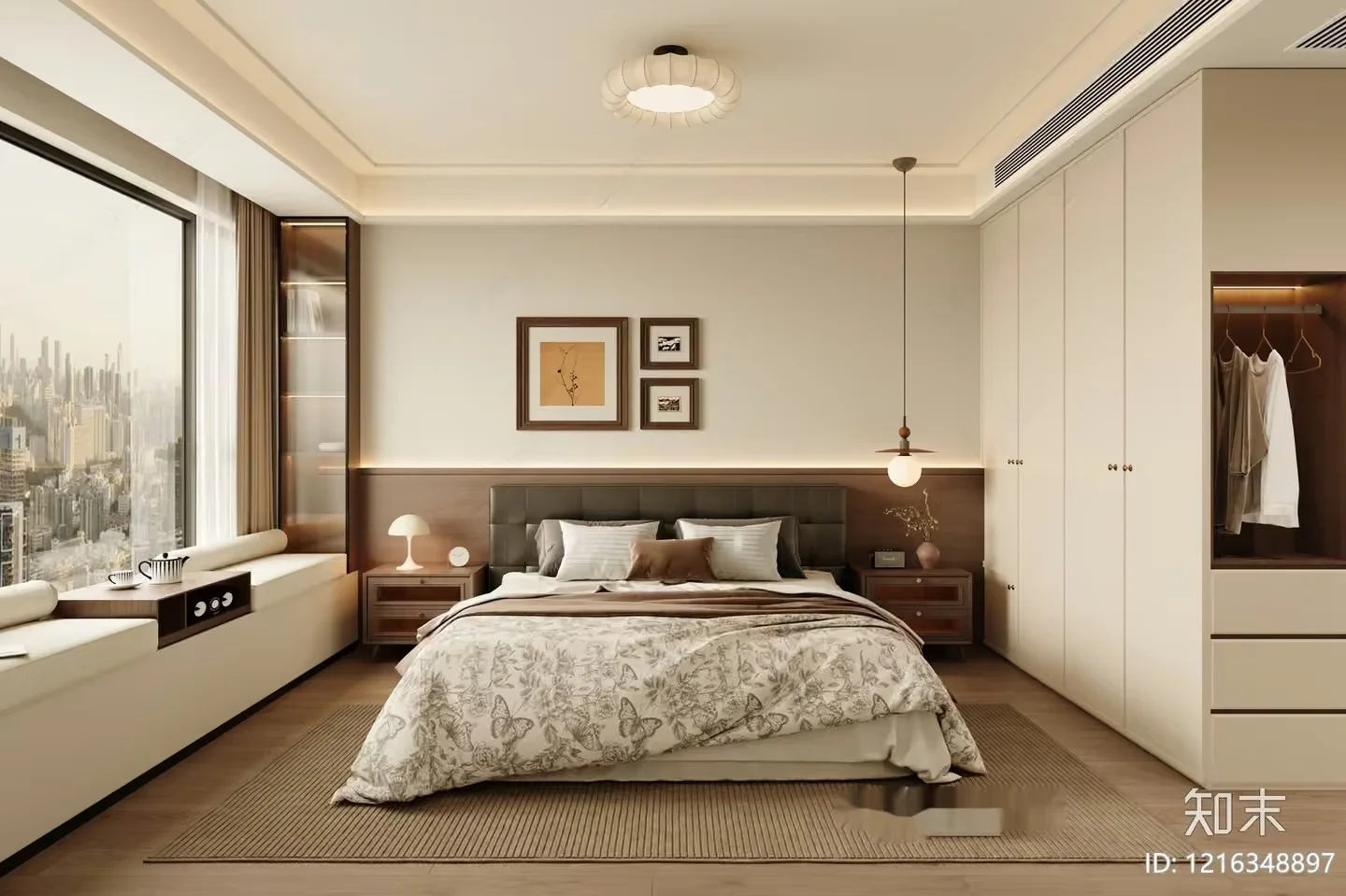 Cozy Bedroom 3D Model – 15875 – VRAY Render