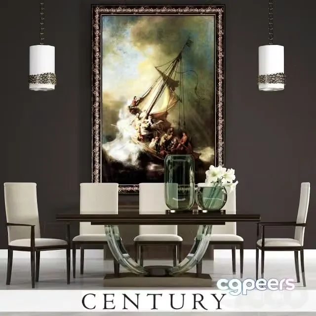 3ds Max Free – CENTURY DINING TABLE