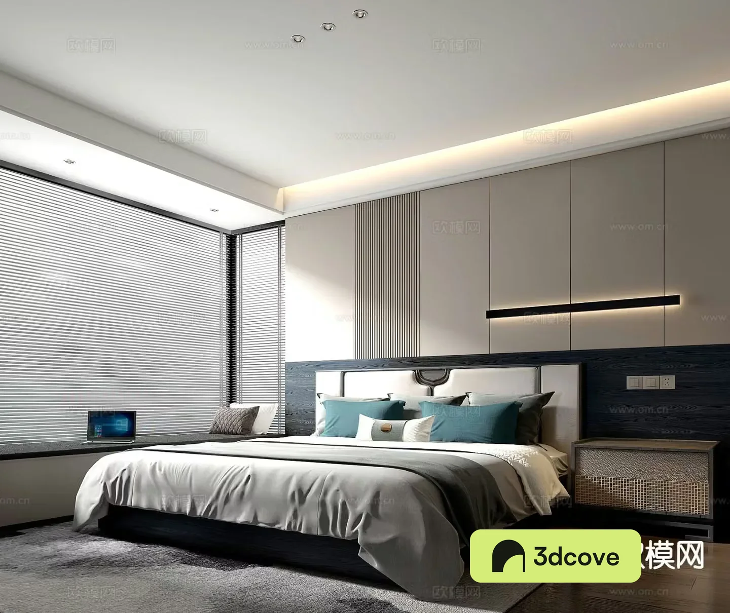 Modern double bed