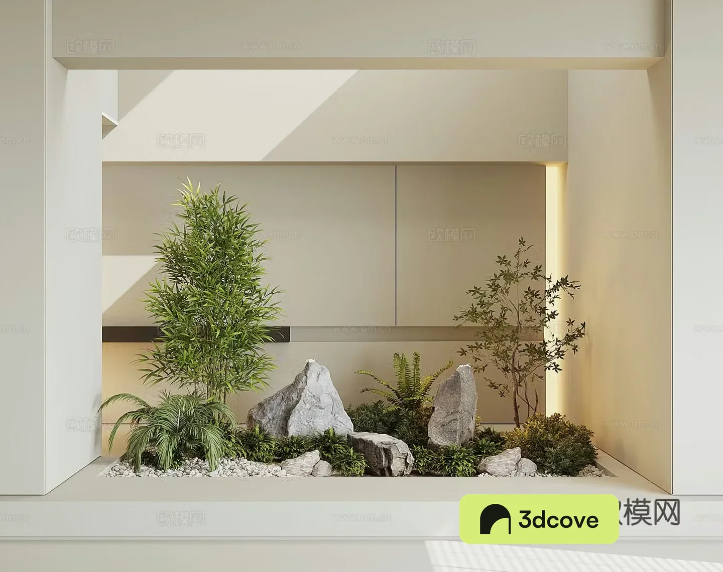 Modern interior landscape